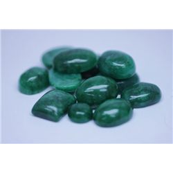 126.80 CTW AFRICAN EMERALD CABUSHION LOOSE STONES