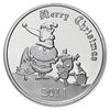 Image 1 : Christmas 2011 Silver Round X-3 Merry Christmas