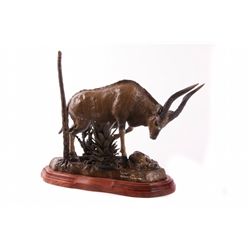 "Nyala" by Justin Young, an original lost wax bronze