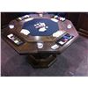 Image 1 : Solid walnut poker table (octagonal shape)