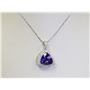 Image 1 : Stunning 11.06 carat tanzanite pendant with diamonds