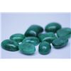 Image 1 : 132.90 CTW AFRICAN EMERALD CABUSHION LOOSE STONES