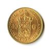 Image 1 : Netherlands 10 Guilder Gold Coin
