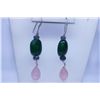 Image 1 : 49.38 CTW ROSE QUATRZ, EMERALD & TANZANITE  .925 STERLI