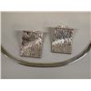 Image 1 : Herringbone Neck Chain and Diamond Cut Earrings
