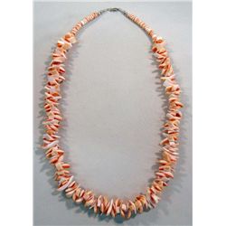 Navajo Stacked Pink Oyster Shell Necklace