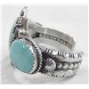 Image 3 : Navajo Turquoise Sterling Bracelet