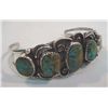 Image 1 : Navajo Turquoise Sterling Bracelet - Martinez
