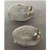 Image 2 : Navajo Sterling Turquoise Nugget Earrings -  Begay
