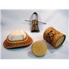 Image 3 : Carved Birch Wood and Bark Containers, Bowl