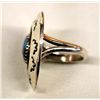Image 3 : Navajo Shadow Box Teardrop Turquoise Sterling Ring