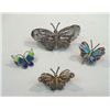 Image 1 : Four Filigree Butterfly Pins