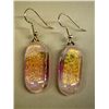 Image 2 : Dichroic Glass Earrings on French Hooks
