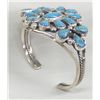 Image 1 : Navajo Sterling Bisbee Turquoise Bracelet - Platero