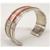 Image 1 : Zuni Channel Set Shell & Sterling Bracelet