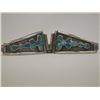 Image 1 : Zuni Silver Watch Band Channel Inlay Turquoise