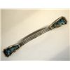 Image 2 : Zuni Silver Watch Band Channel Inlay Turquoise