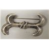 Image 1 : Navajo Sand Cast Silver Pin in Traditional Style