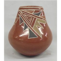 Santa Clara Pueblo, NM Polychrome jar - Signed