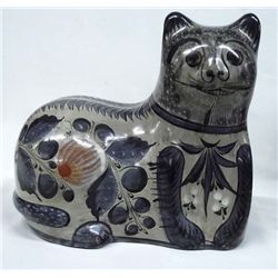 Tonala' Jalisco Burnished-ware Clay Cat