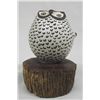 Image 4 : Zuni Polychrome Owl on Wooden Base