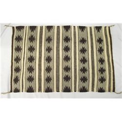 Navajo Tradtional Natural Wool Diamond Rug