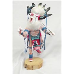 Hopi Carved Wood Ogre Kachina - F Sherman