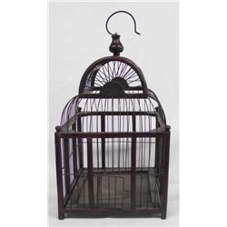Wooden and Metal Wire Bird Cage