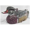 Image 3 : Wood Duck Wooden Decoy Signed by Artist