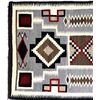 Image 2 : Large 1940 Navajo Traditional Storm Pattern Rug