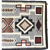 Image 3 : Large 1940 Navajo Traditional Storm Pattern Rug