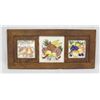 Image 2 : Framed Decorative Tiles and Framed Flower Print