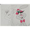 Image 2 : Trix Original Animation Cel Drawing Rabbit Cap Art