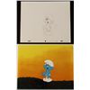 Image 1 : Cel Orig Drawing Smurfs Animation Background Unhappy