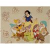 Image 2 : Disney Snow White & Seven Dwarfs Sericel w/ Background