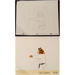 Karate Tony Orig Frosted Flakes Animation Drawing Cel