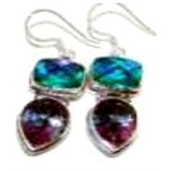 Blue & Mystic Topaz Earrings