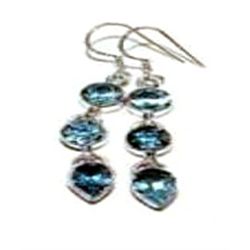 Blue Topaz Earrings