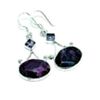Image 1 : Charoite & Amethyst Earrings