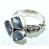 Image 1 : Silver and Faceted Amethyst Ring