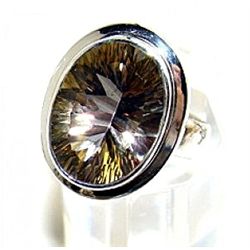 Silver and Mystic Topaz Ring
