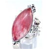 Image 1 : Silver and Pink Moonstone Ring
