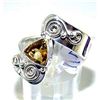 Image 1 : Silver and Citrine Ring