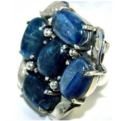 Silver and Kyanite Ring