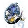 Image 1 : Silver and Mystic Topaz Ring