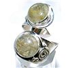 Image 1 : Silver and Golden Rutilated Quartz Ring