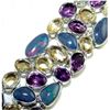 Image 1 : Amethyst, Citrine & Fire Opal Bracelet