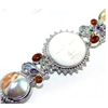 Image 1 : Carved Stone, Mixed Stones & Shell Bracelet
