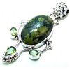 Image 1 : Stichtite & Peridot Pendant