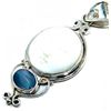 Image 1 : Carved Stone & Fire Opal Pendant